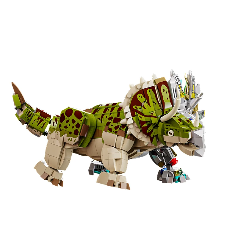 MJI13051 Hot Triceratops Block MOC Mini Puzzle Building Blocks Sets  Bricks Educational DIY Parts Toys For Children