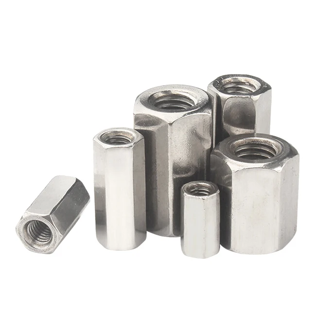 Manufacture Custom round hex round connector coupling nut