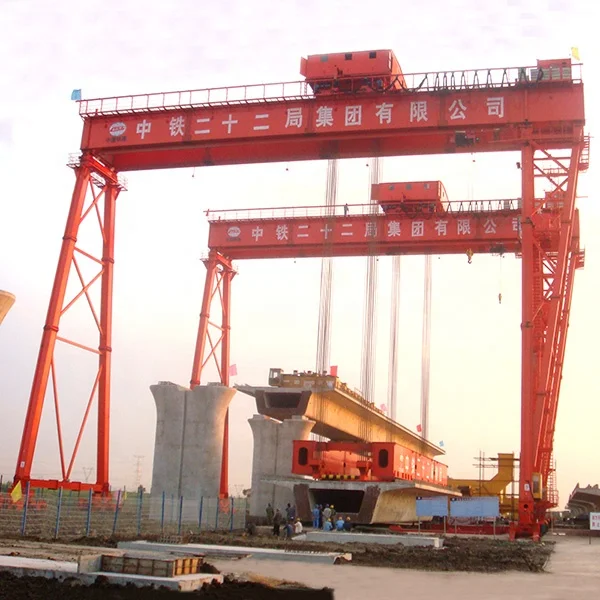 Customized Truss Type Double Girder Hydraulic Gantry Crane 100 Ton 120 Ton with Factory Price