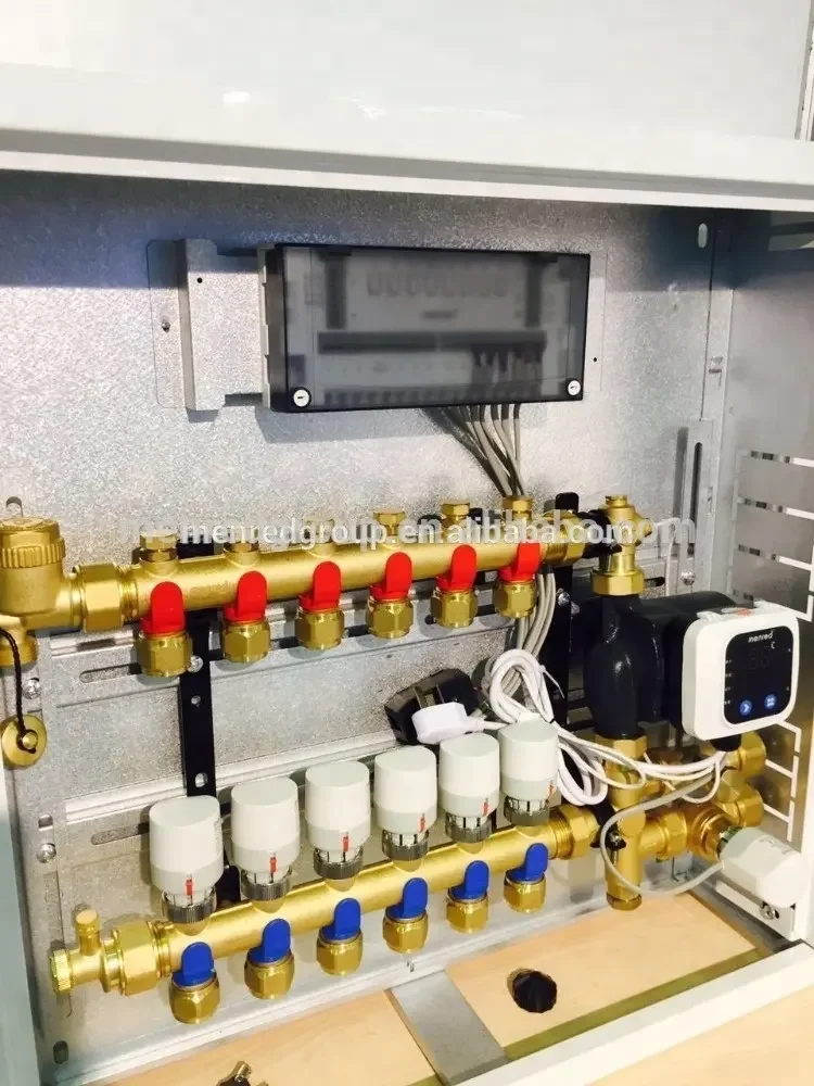 Menred Underfloor Floor Heating System Radiant Heating Manifold Cabinet