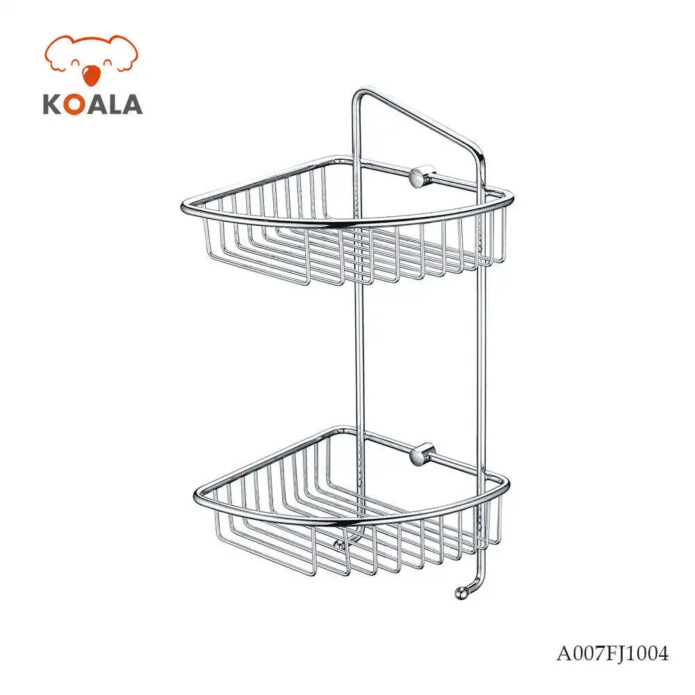 Stainless Steel Bathroom Toilet Bath Living Room Triangle Corner Shelf