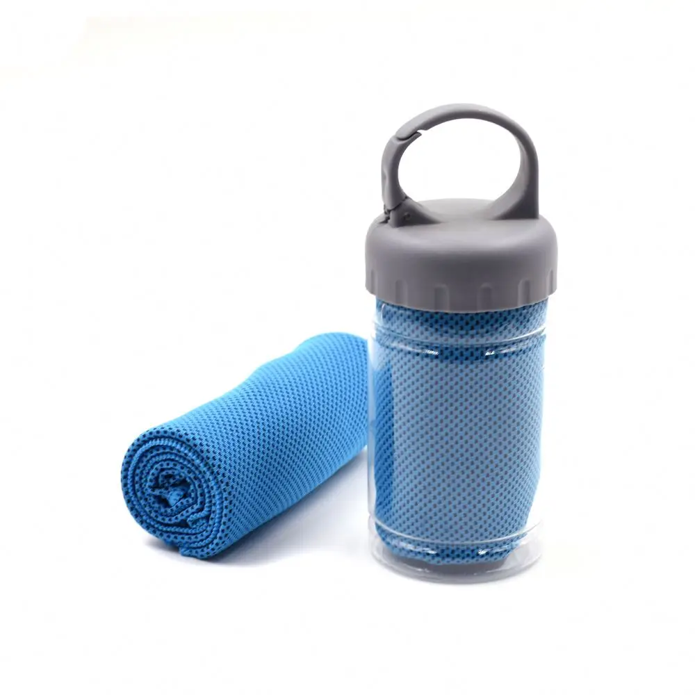 Fashion Custom Printed Refreshing Compressed Beach Towel Polyester Cooling Towel