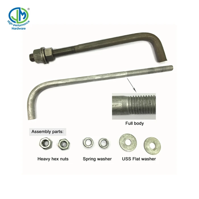 M16 M20 M25 Headed l Type Anchor Bolts M10 M12 M30  Anchor Bolt