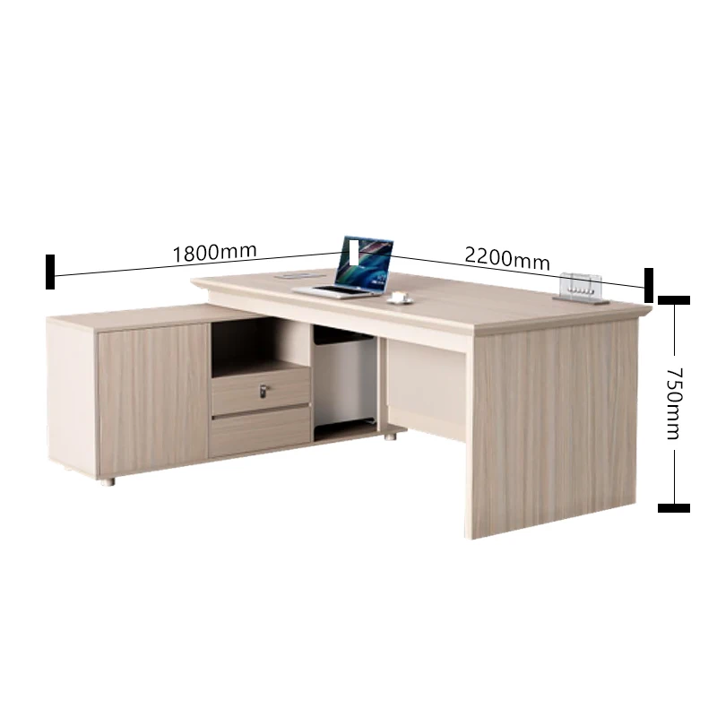 Luxury Modern Executive Office Table by Boss L-Shape Director Desk with Modular Design for Schools and Hotels