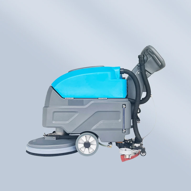 Easy to operate auto floor cleaner electric compact floor scrubber with brushes for concrete hard floor cleaning