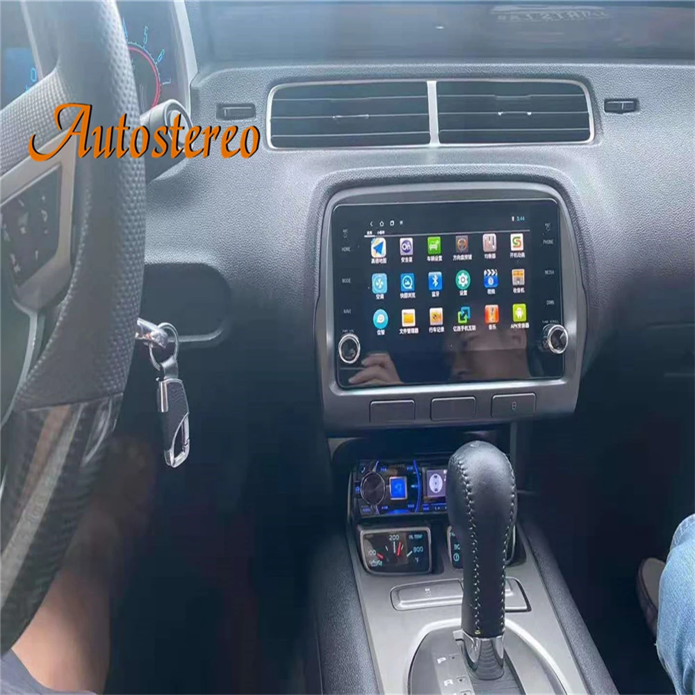 Android 12 для Chevrolet Camaro 2010-2015 Tesla экран Автомобильный GPS навигатор мультимедийный плеер автомобиля