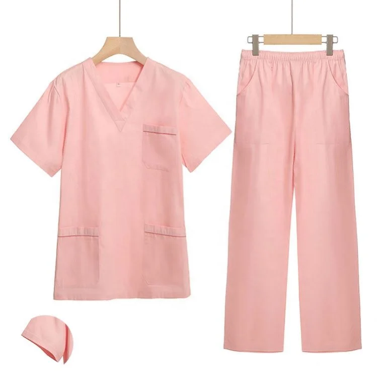 Customized Logo  Medical Scrubs Wholesale  Nurses Wear Scrubs Uniforms Sets Medical
