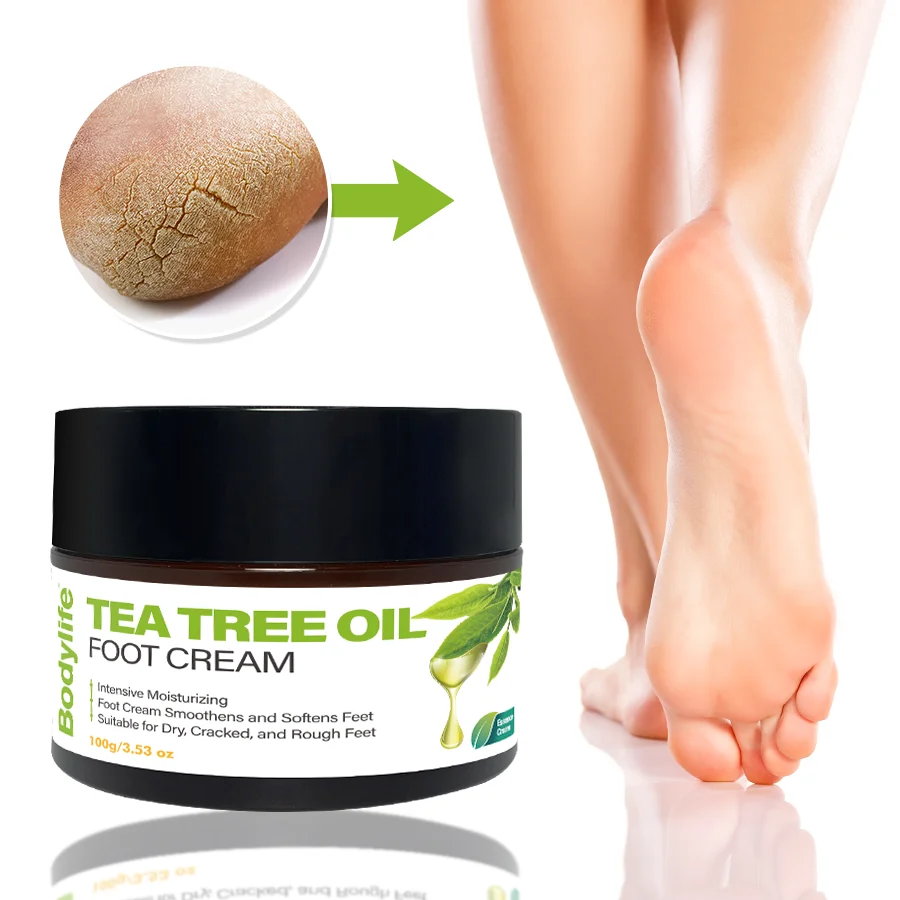 Wholesale foot cream urea Private Label organic Hydrating Urea Cream Thick Cracked Rough TEA TREE OIL FOOT CREAM
