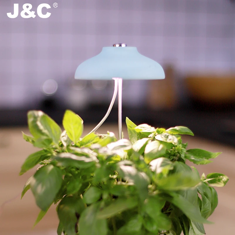 J&C Planter Mate 5W Home and Office Plant Light Indoor Garden Decor Home Grow Kit Blue Best for Potted Plants