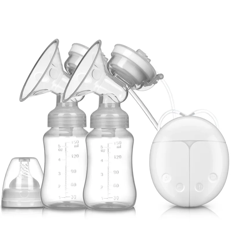 Moramona Electronic Baby Breast Pump Cup double breast feeding pump Electric Breast Pump Bottle Milk Extractor