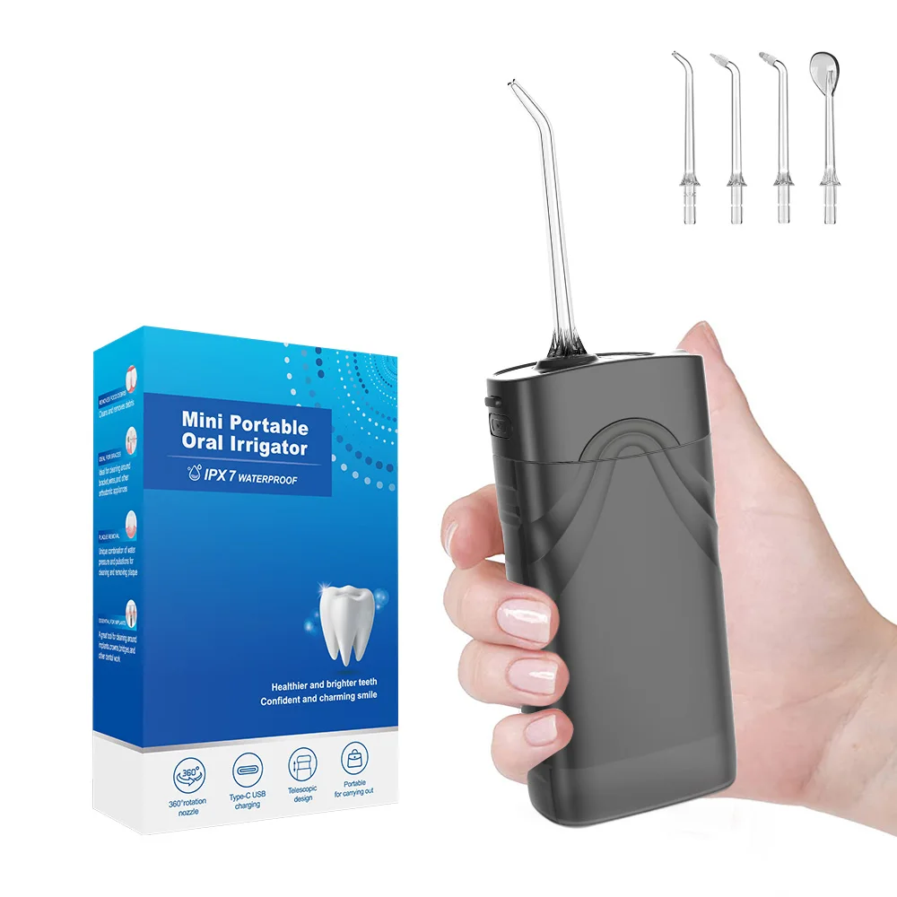 5 Pressure Modes Waterproof Design Tooth Pick Rechargeable Oral Irrigator For Daily Teeth Cleaning