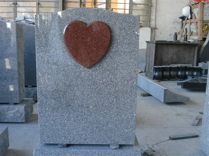 Granite slant tombstone with base headstone-designs high quality poland style granite tombstone heart-shaped-headstones