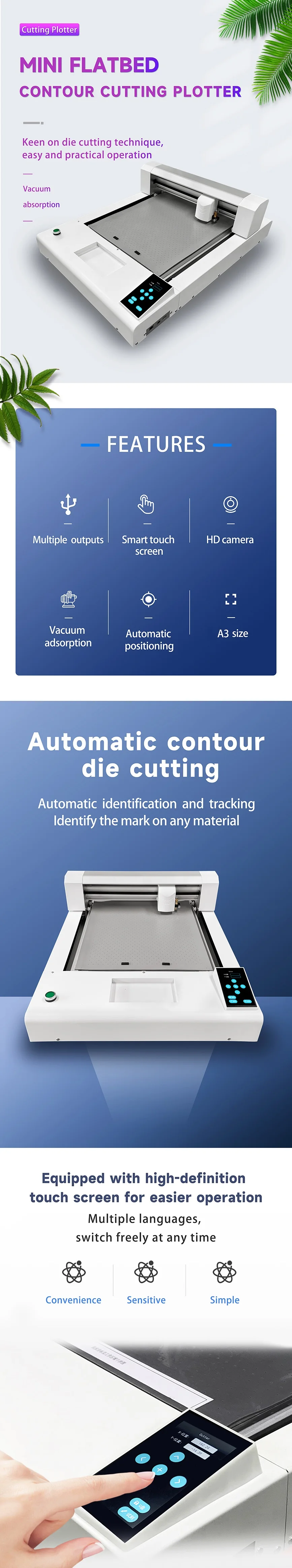 CDR Contour Cutting Stepper Motor to Match with DTF Printer A3 Mini Flatbed Vinyl Cutter Plotter