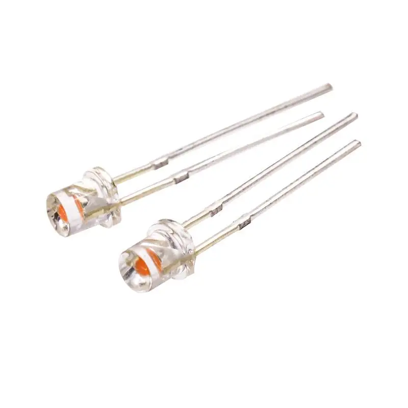 3mm Flat Transparent SMD LED Light Beads High Brightness Direct LED with Pink Light Dot 3V Product