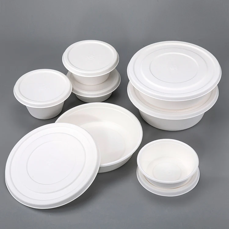 LOKYO paper pulp takeaway fast food box takeout container biodegradable container disposable salad bowl