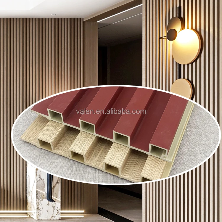 Waterproof Hotel Project Wood Plastic Composite Indoor Covering Cladding Interior Fluted 3D Wpc Wall Panels Wall Interior Boards