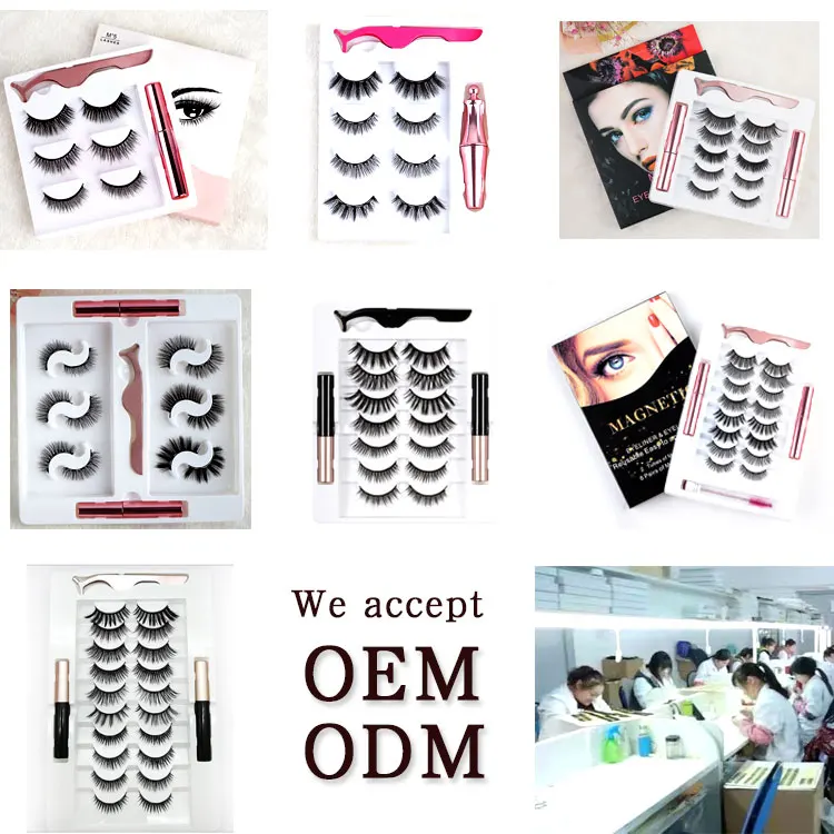 ME03 New Arrival Magnetic Lash Box Magnetic Eyeliner Easy Wear Eyeline Magnetic Eyelashes for Magnetic False Eyelashes Black SHN