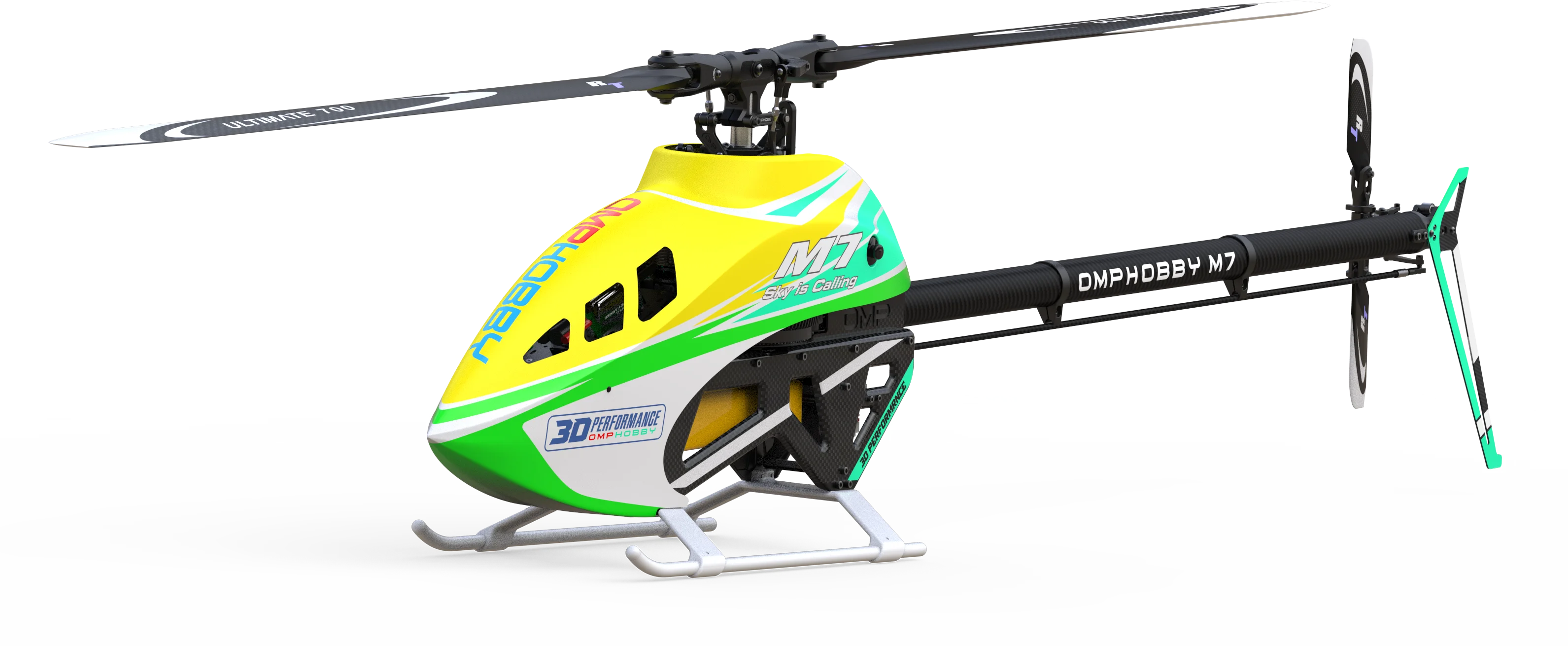 OMPHOBBY M7  kit support 6 channels 3D flight  High Performance RC Helicopters