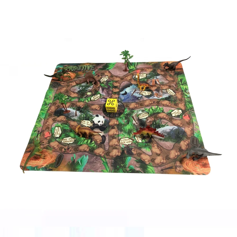 Wholesale Best Sellers  Dinosaur Theme  Modern Ludo/Treasure Hunt Game Play Mat