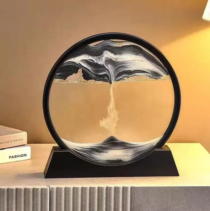 Moving Sand Art Picture Dynamic Sand Picture Desktop Sand Art for Home Decor and Office birthday gift christmas gifts