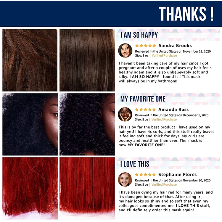 NATURAL INTENSIVE TREATMENT EFFECTIVE  COCONUT OIL RETINOL ALOE VERA MOISTURIZING ANTI FRIZZ POWERFUL COMPLEX KERATIN HAIR MASK