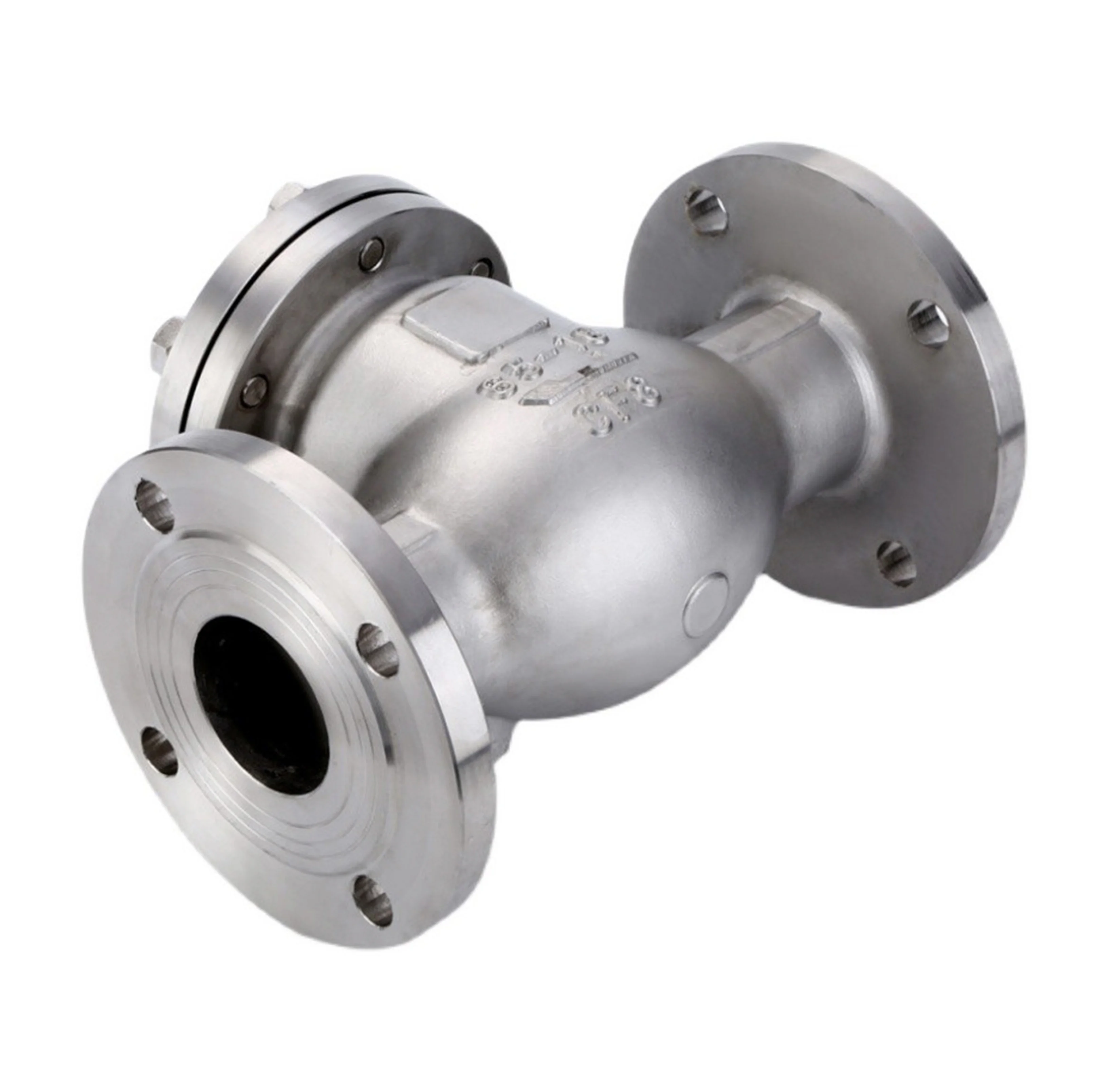 Нержавеющая сталь 2 'поворотный обратный клапан dn100 dn80 pn16 pn40 WCB фланцевый концевой h44j-10