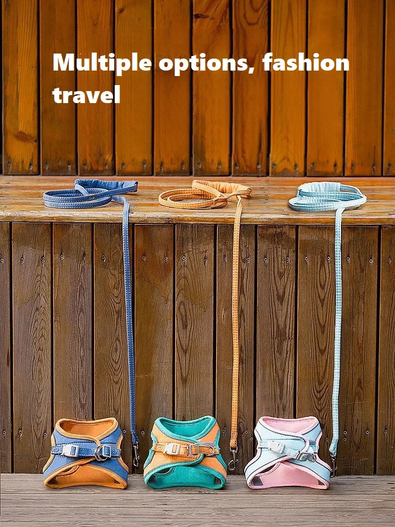 Manufacturer portable Light Reflective Pet Leash Dog Cat Harness Lead Vest pet accessories