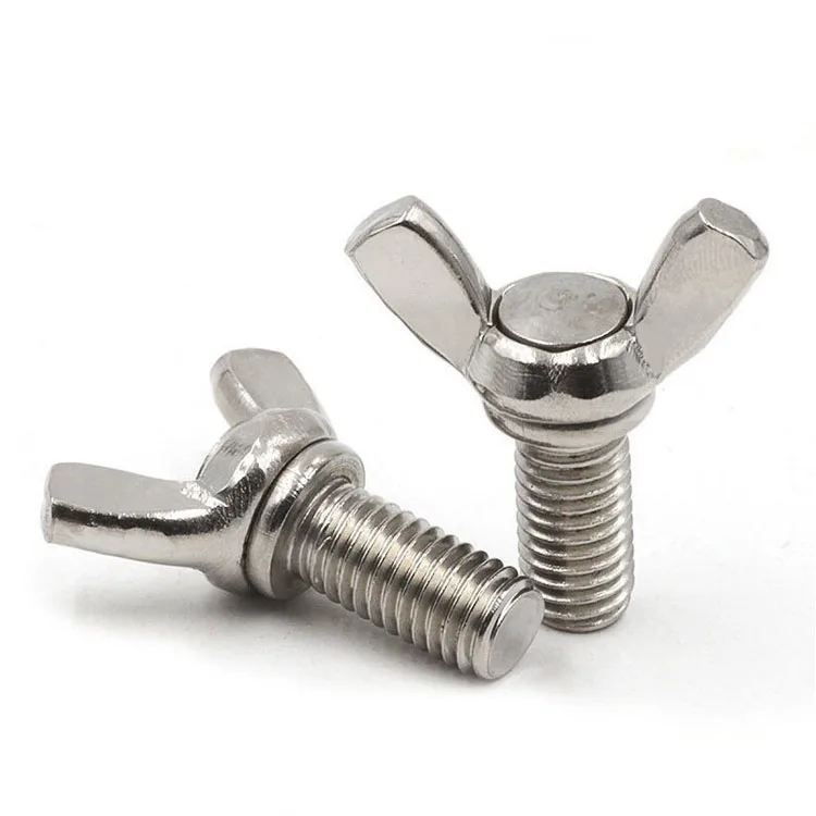 Stainless steel 304 M8 big ear wing butterfly barrel nuts and bolts