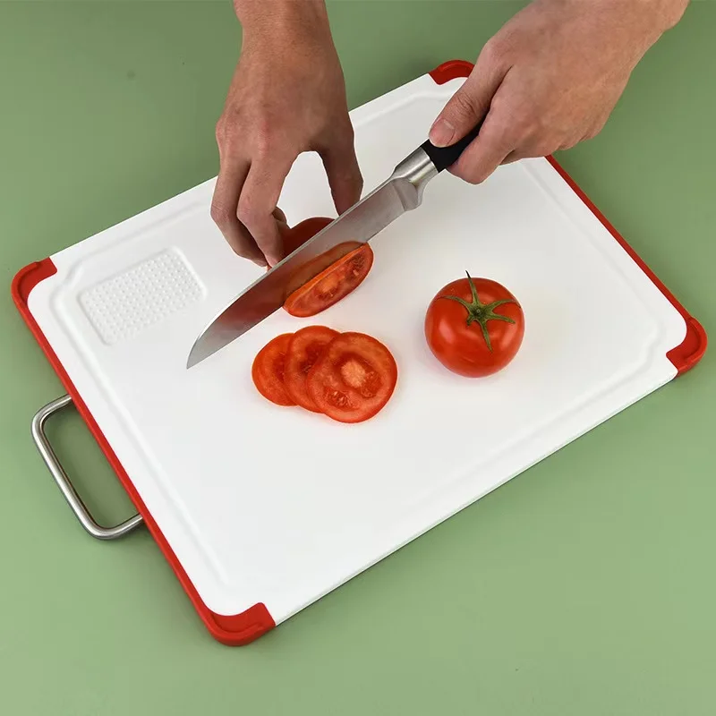 Thicken Kitchen Supplies Multi-functional Garlic Grind Chopping Block Board Anti Spill Edge Cut Board