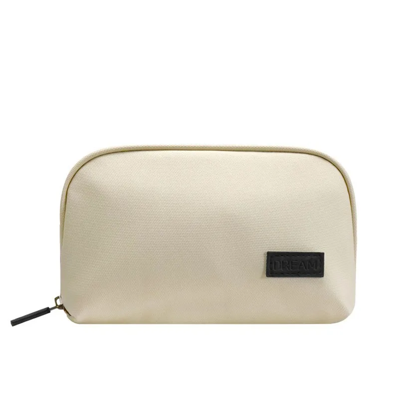 ZF180 Digital Bag Waterproof Convenient Storage Bag Mobile Phone Earphone Data Cable Bag PU Solid Color