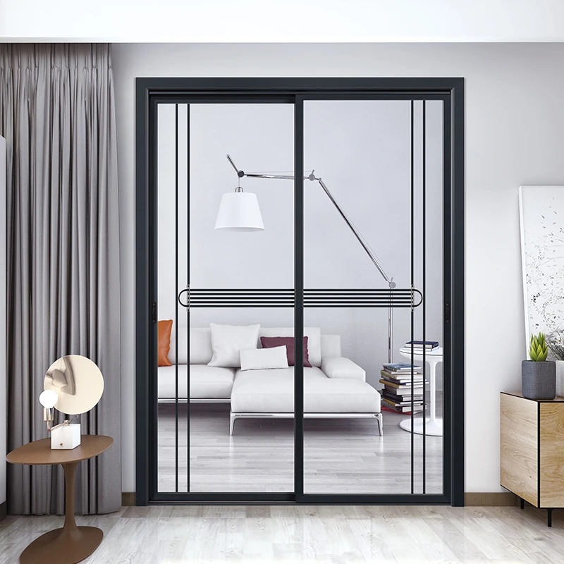 slim aluminum sliding barn door doors hardware with soft close