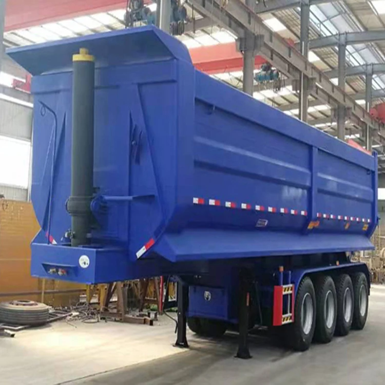 45cbm 80 Tons 4axles U-shape Dump Truck Trailers /tipper Semi Trailer