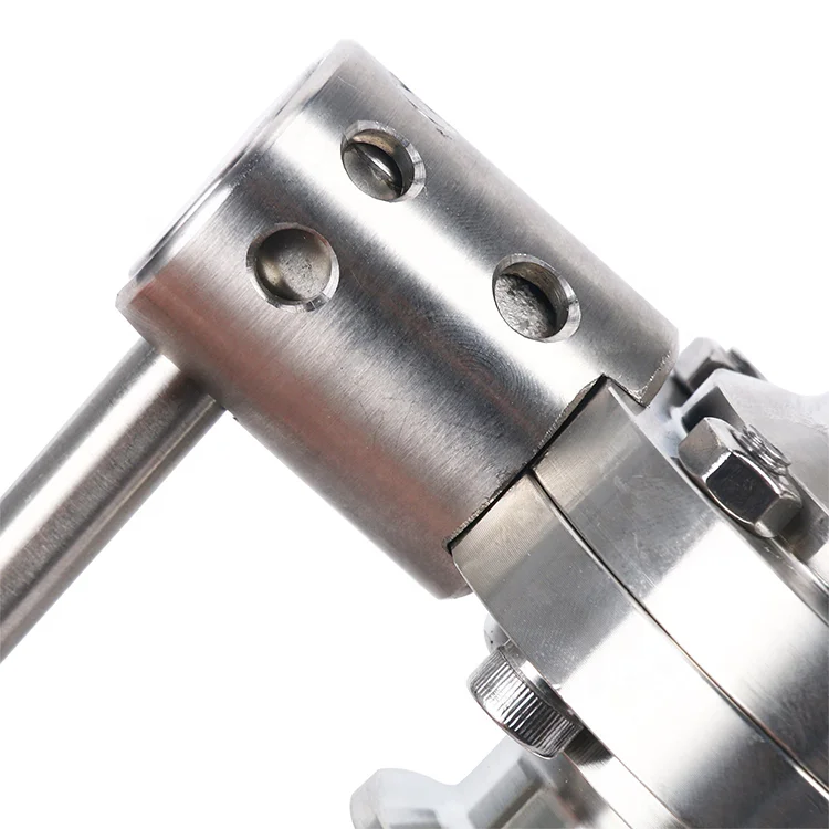1.5inch Stainless Steel Sanitary SS304 Sanitary Hygienic tri clamp Butterfly Valve Trigger Handle