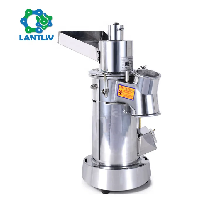 Commercial Electric Foods Herb Milling Grinder Small Fine Powder Grinding Machine Portable Hammer Mill for Spices and Grains
