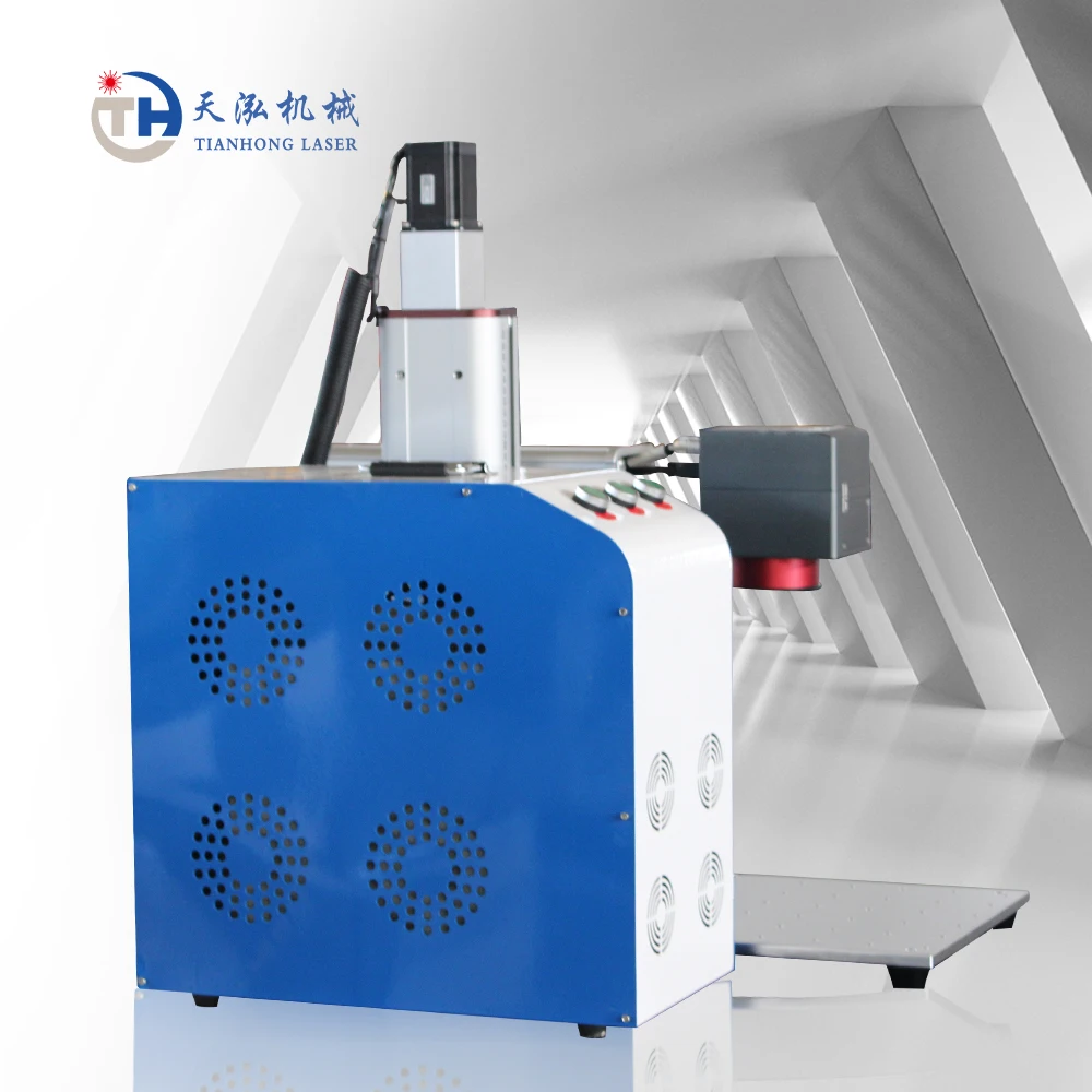 50w 100w Dynamic Fiber Laser Marking Machine with Ezcad3 software For Metal deep engraving