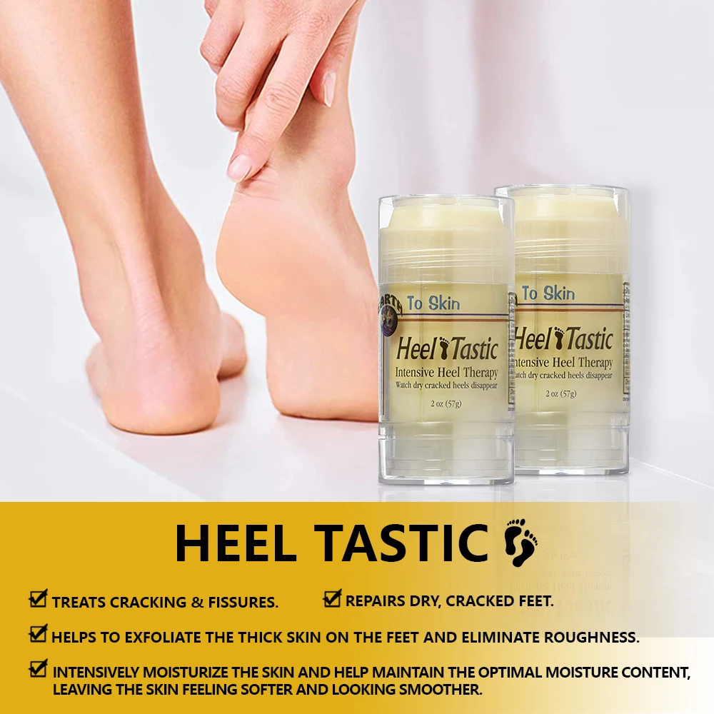 Custom Private Label Cracked Heel Repairs Remove Dead Skin Foot Massage Exfoliating Foot Care Product Heel Balm Stick
