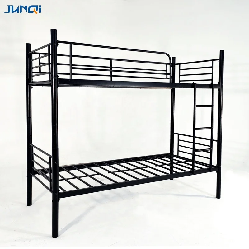 Junqi Factory Wholesale School Dormitory Apartment Bunk Bed Kids Metal Bunk Beds Children Bunk Bed