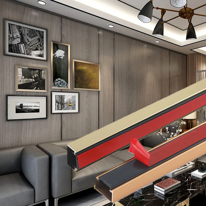 factory customized U-shaped ceiling Ceramic tile edging U-shaped groove with base for TV background Groove edging strip