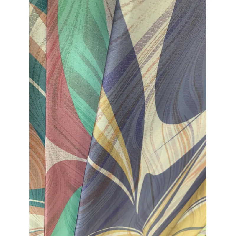 Chinese-fabrics textile soft scuba crepe material 50D stretch satin varley fabric for kids clothes