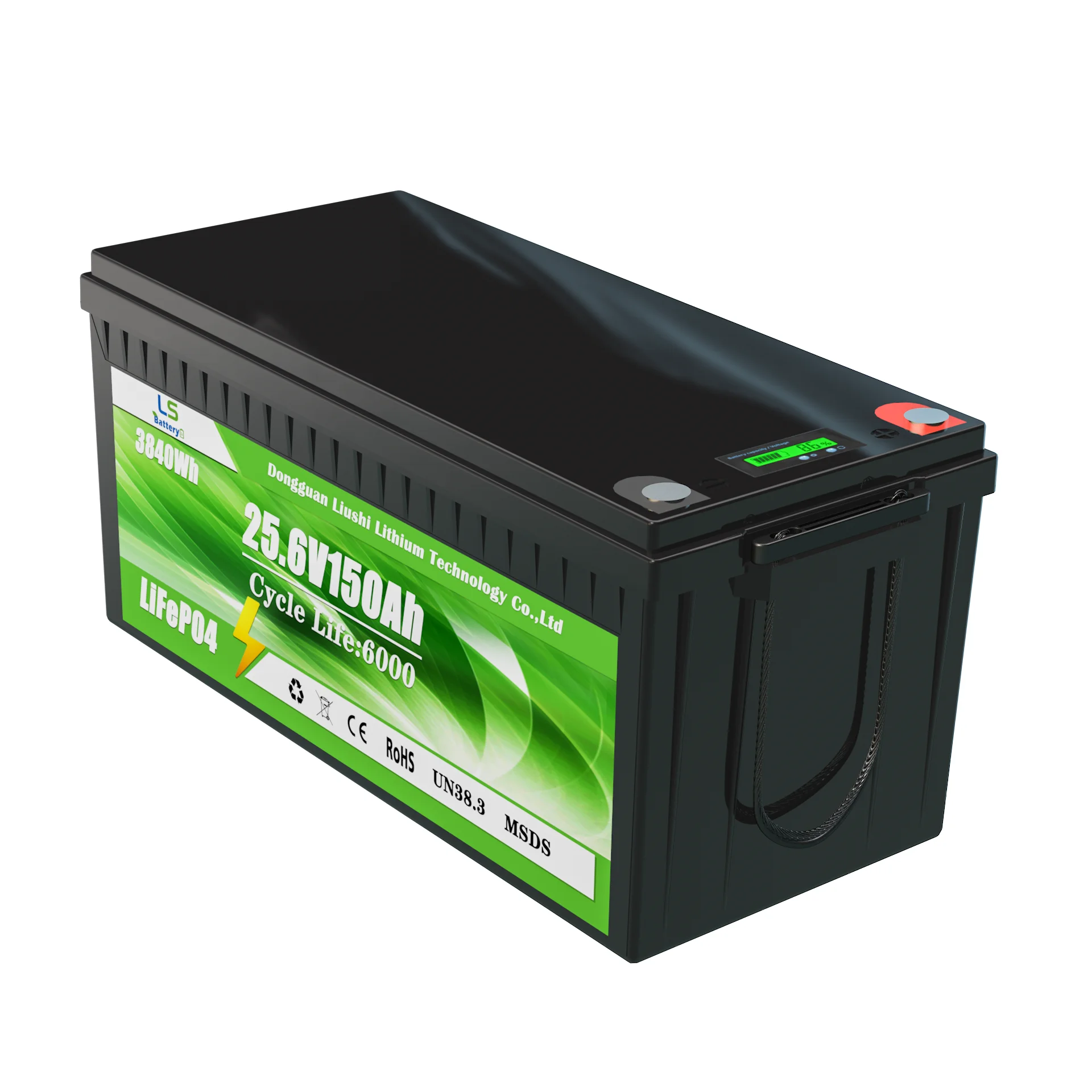 24V Lifepo4 Battery Lithium Ion Batteries with Bms 400ah 24V 48V 100ah 200ah 300ah IP65 Off Grid Solar Battery Storage Split /