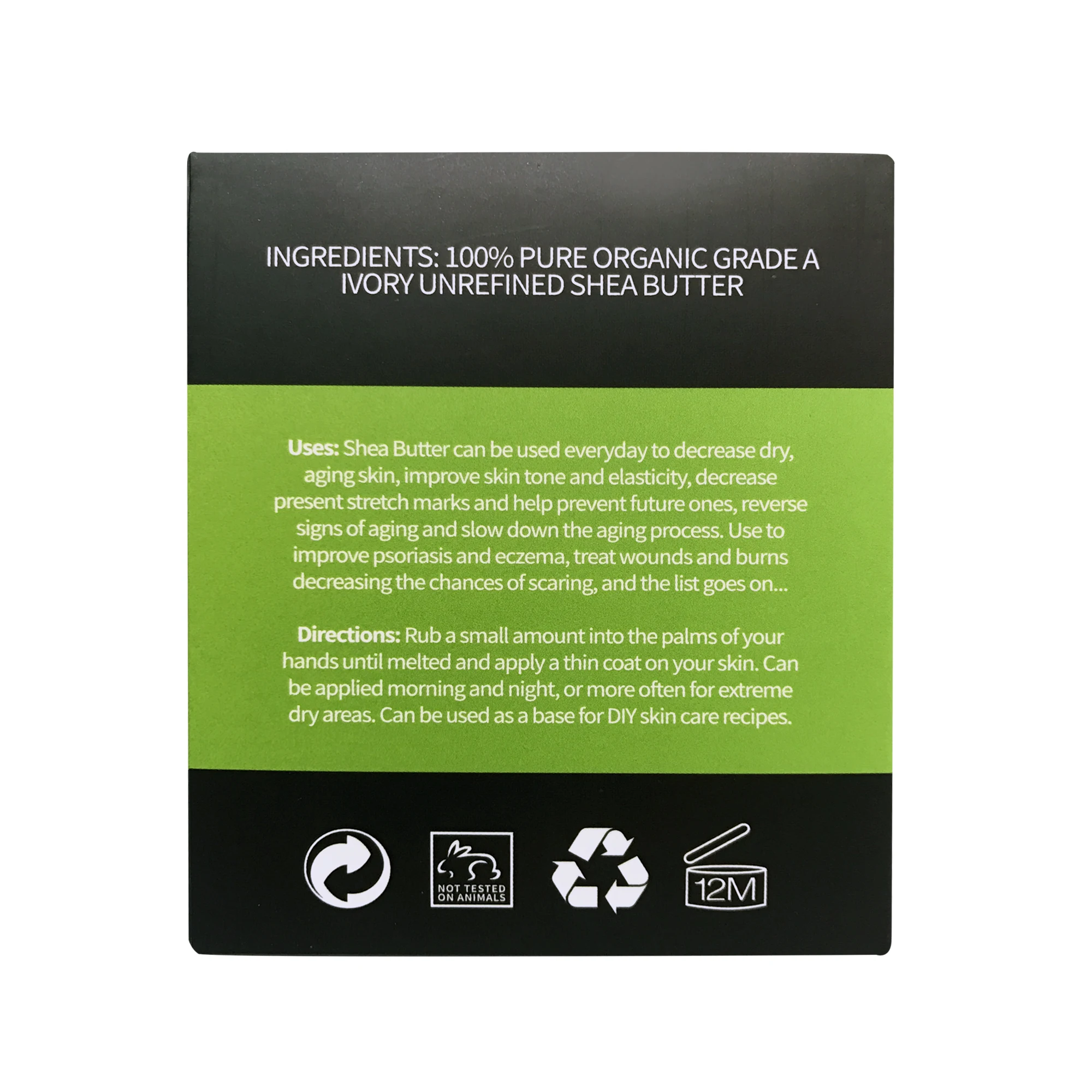 XBY Private Label Additive Free 100% Natural Organic 250g Bulk Pack Shea Butter Moisturizing Whitening Butter For Hair Skin