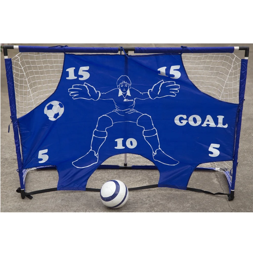 Foldable Folding Portable Football Net Soccer Goal Post Target Pop Up Training Small Mini Mesh and Ball for Kids Outdoor