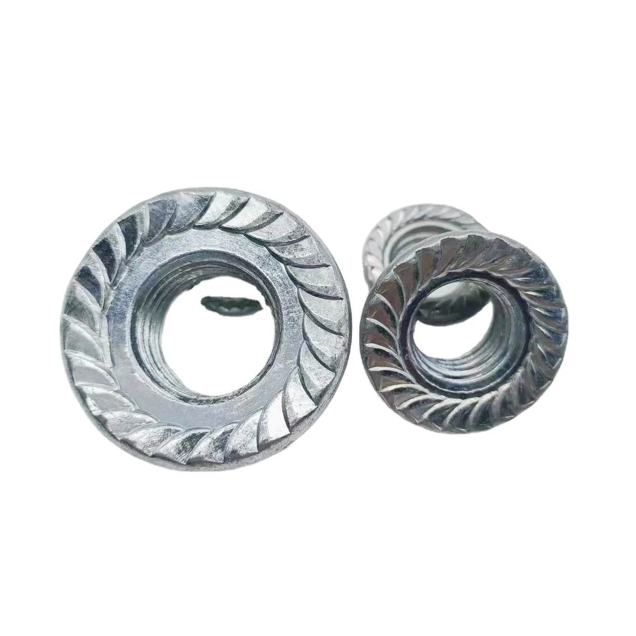 Top Fashion Hexagon Flange Nuts Stainless Steel/Carbon Steel DIN/ISO/GB Hex Serrated Flange Nuts Industrial Household Use