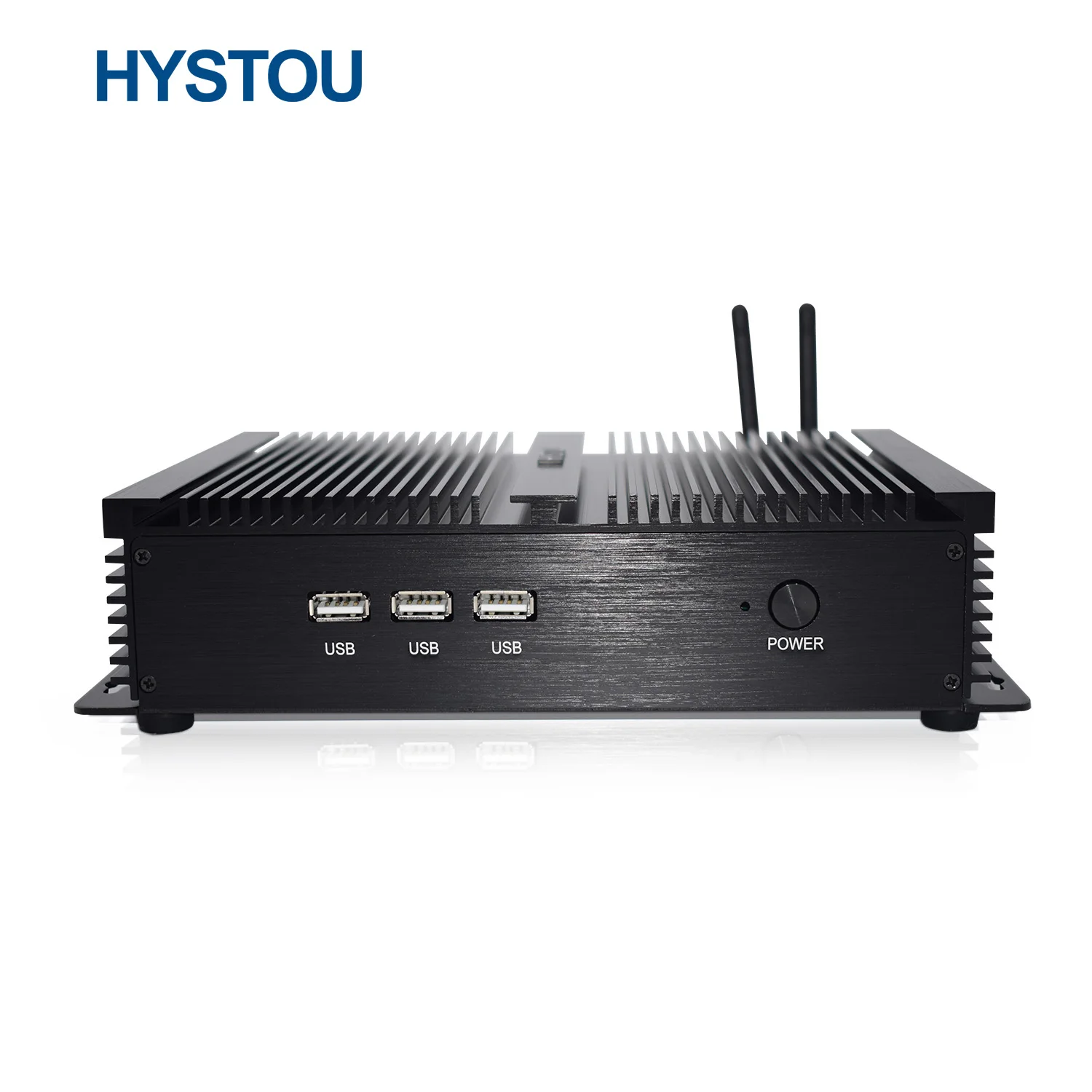HYSTOU дешевые компьютерные настольные компьютеры Win10 i5 4200u прочный безвентиляторный промышленный
