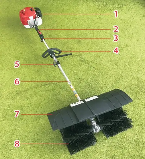 Good performance handheld floor garden sweeping lawn machine