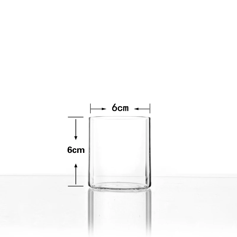 Wholesale Classic Religious Votive Transparent Hand Cut Glass Hurricane Jar Cylinder For Floating Candles