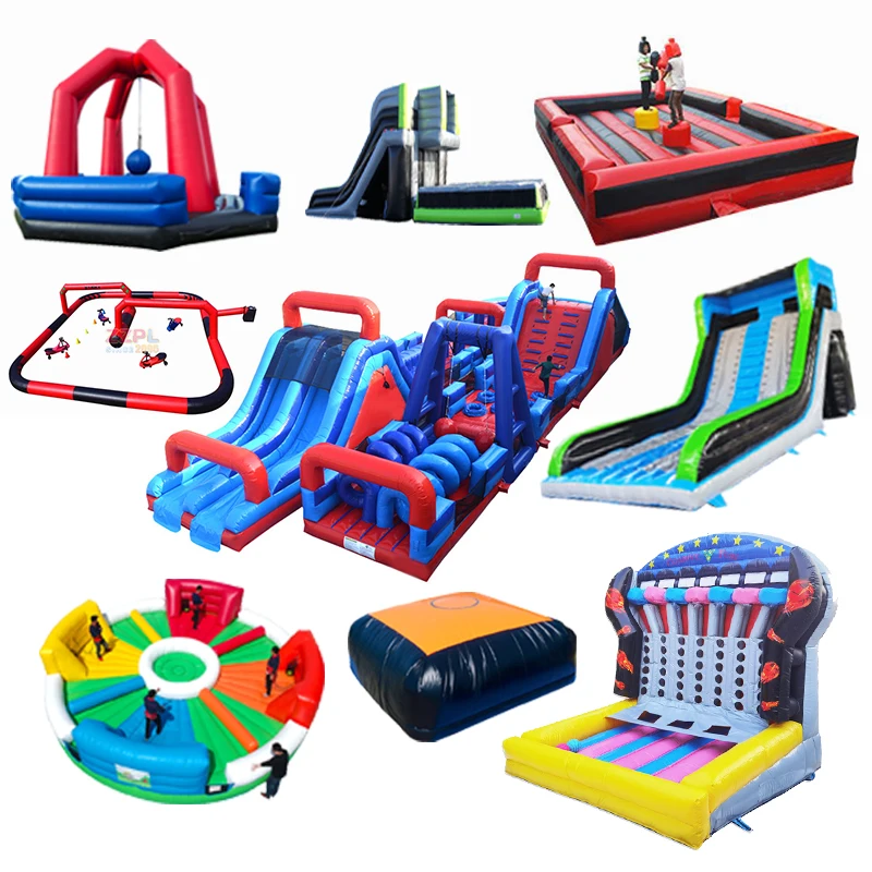 ZZPL Giant outdoor inflatable Flip it game for sale Super fun inflatable team building game cube flip it for party use