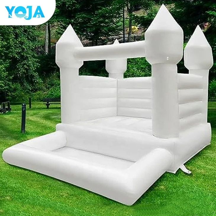 Baby Backyard Water Jumper Toy White castle bouncer Outdoor and Indoor Party Inflatable Bounce House Kids Castle