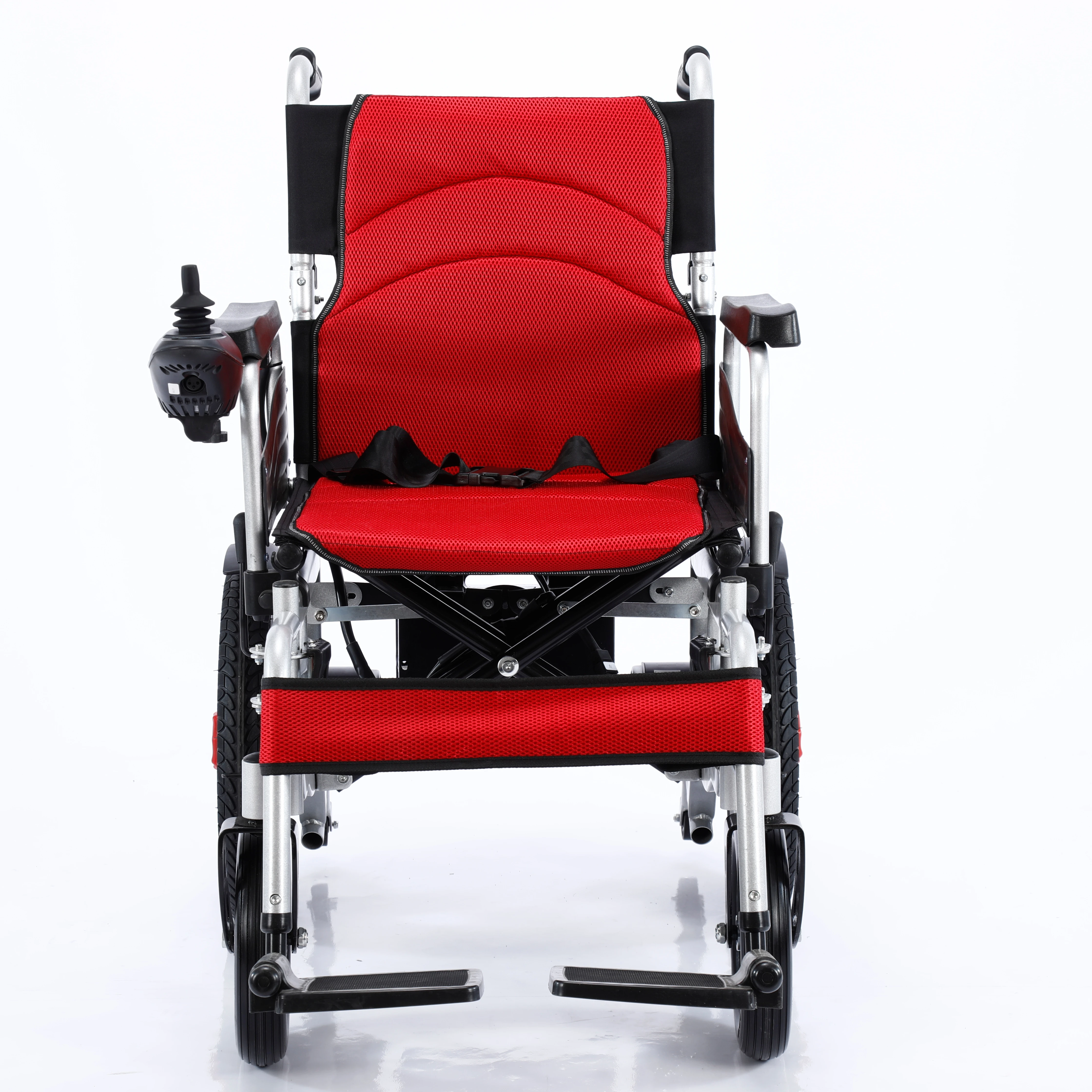 Foldable Electric Wheelchair Handicapped Folding Motorized Economical Automatic Power  Electric Wheel chair for Disabled