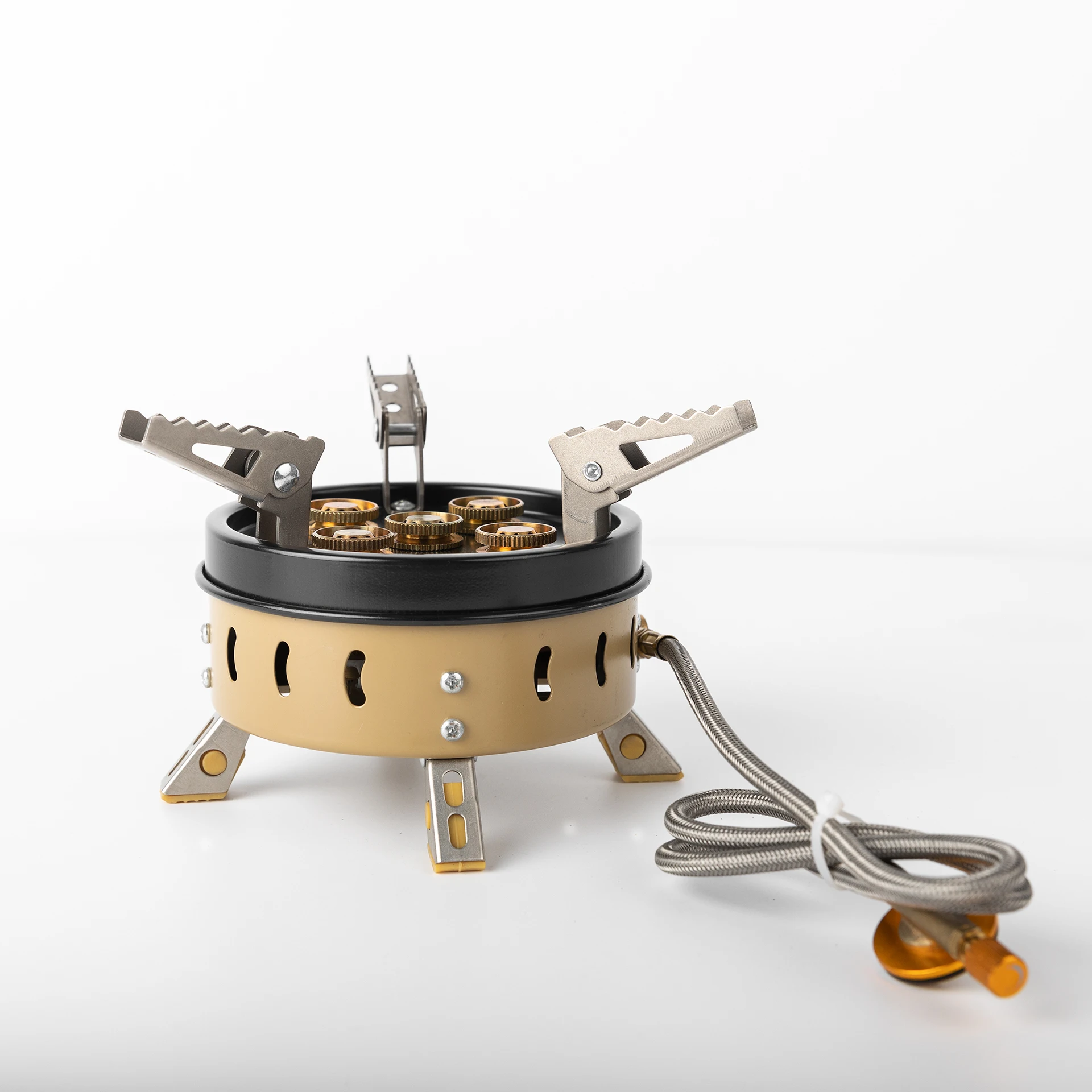 CE High Quality Stainless Steel 5 Burner Outdoor Stoves Portable Five-head Gas Stove for camping and outing